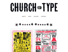 Tablet Screenshot of churchoftype.com